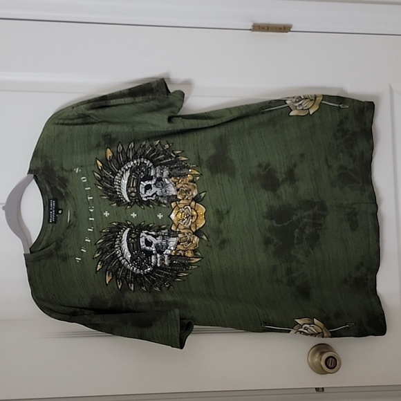 Affliction Black Label Size XL Ritual Smoke T-Shirt, Good Used Condition - Picture 1 of 11
